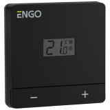 Терморегулятор беспроводной Engo накладной, на батарейках, черный EASY-BATB