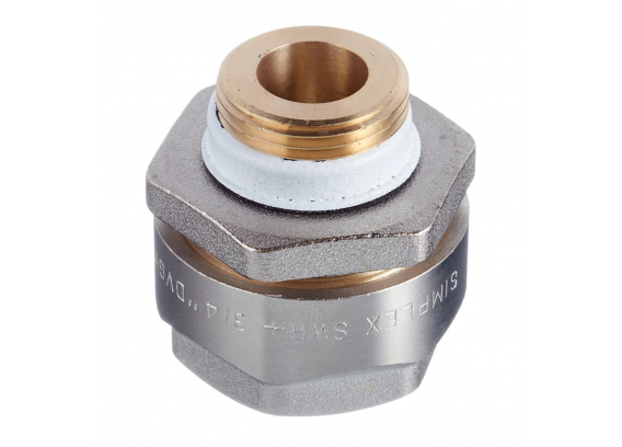 Фитинг резьбовой латунный Meibes Simplex Plus 1/2" x 3/4" ЕК для стальных труб F13063