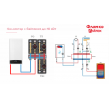 Распределительный коллектор Flamco Meibes серии Astrex Top S на 4 отопительных контура M66301.923RU