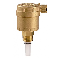 Автоматический воздухоотводчик Giacomini 1/2" с автозапором, 14 бар, 120 °C, латунный R88IY003