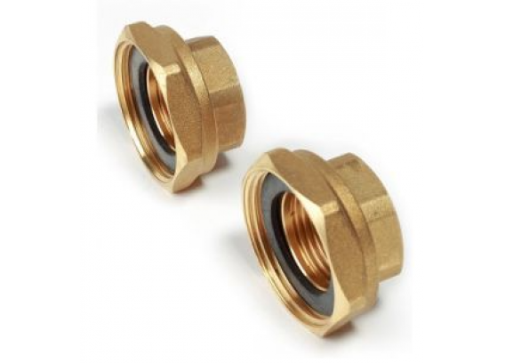 Комплект из двух отводов Giacomini для насосов, из латуни 1 1/4" x 2" R37KY006