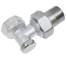 Клапан запорный для радиатора Giacomini R16D2 ВР-НР 1/2", угловой R16DX003