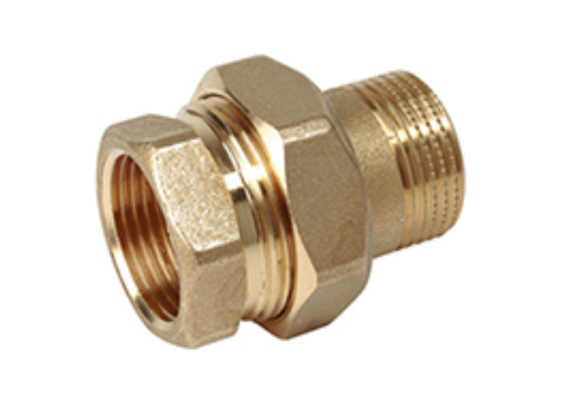 Прямая американка Giacomini с накидной гайкой, латунная 1/2" R18Y003