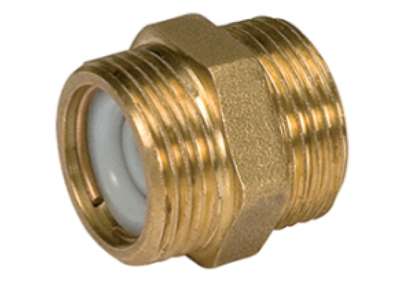 Ниппель латунный Giacomini со встроенным обратным клапаном 3/4" R189VY004