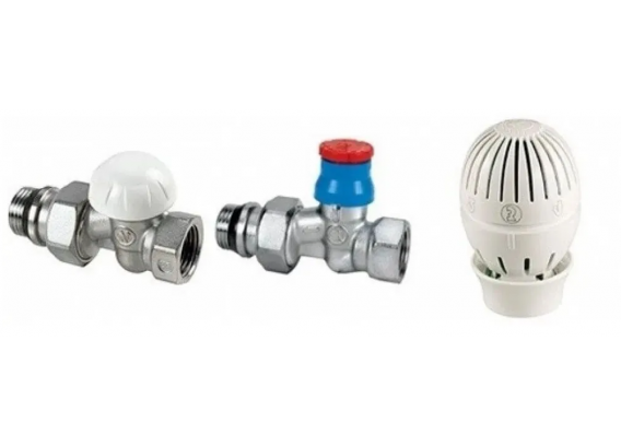 Термостатический комплект Giacomini прямой, для радиатора отопления 1/2" R470FX013