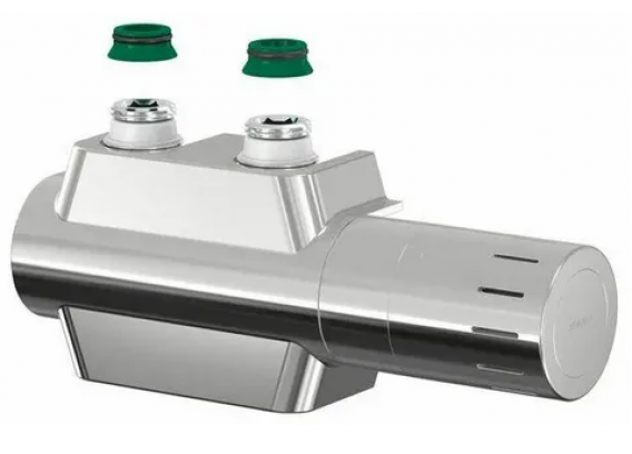 Комплект для нижнего подключения радиатора Meibes Simplex Design 1/2" НР х 3/4" EK, хром F12161