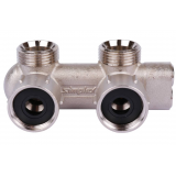 Узел нижнего подключения перекрестный уголовой E1/50 1/2 BP x 3/4 HP Meibes F10077