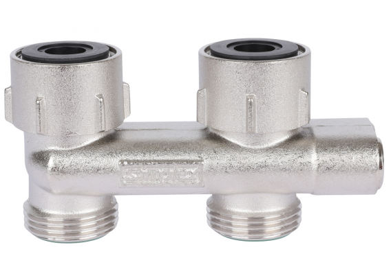 Узел нижнего подключения перекрестный прямой D1/50 1/2 BP x 3/4 HP Meibes F10076