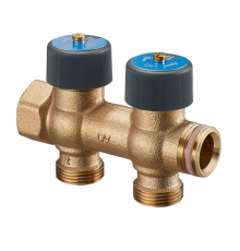 Коллектор регулирующий для воды Oventrop Multidis R 3/4" на 2 контура, евроконус 4200552