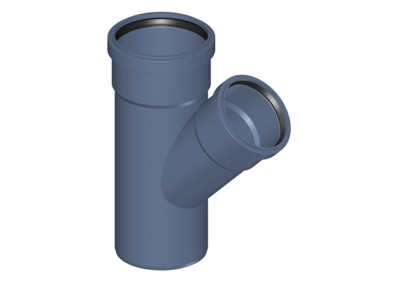 Тройник канализационный бесшумный Poloplast POLO-KAL NG DN 110/90 (45°) P2839