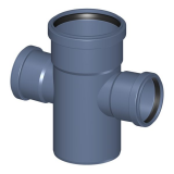 Крестовина канализационная бесшумная Poloplast POLO-KAL NG DN 110 x 75 x 75 (87,5°) P2269