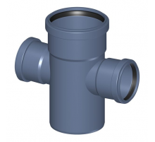 Крестовина канализационная бесшумная Poloplast POLO-KAL NG DN 110 x 75 x 75 (87,5°) P2269