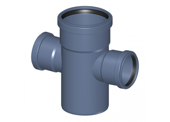 Крестовина канализационная бесшумная Poloplast POLO-KAL NG DN 110 x 75 x 75 (87,5°) P2269