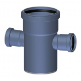 Крестовина канализационная бесшумная Poloplast POLO-KAL NG DN 110 x 50 x 50 (87,5°) P2255