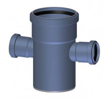 Крестовина канализационная бесшумная Poloplast POLO-KAL NG DN 110 x 50 x 50 (87,5°) P2255