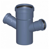 Крестовина канализационная бесшумная Poloplast POLO-KAL NG DN 110 x 50 x 50 (67,5°) P2260