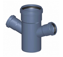 Крестовина канализационная бесшумная Poloplast POLO-KAL NG DN 110 x 50 x 50 (67,5°) P2260