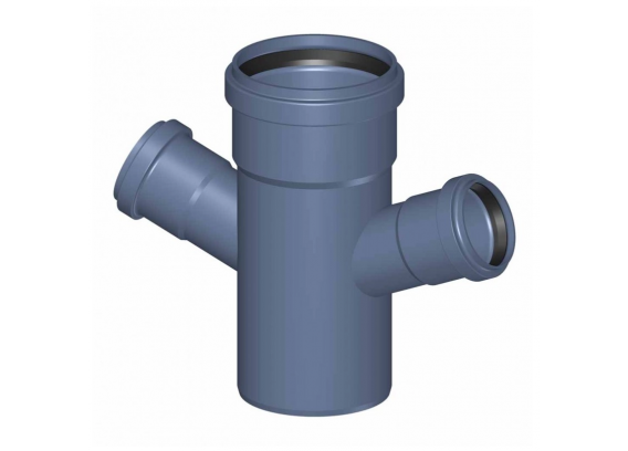 Крестовина канализационная бесшумная Poloplast POLO-KAL NG DN 110 x 50 x 50 (67,5°) P2260