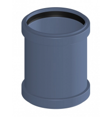 Муфта двухраструбная канализационная бесшумная Poloplast POLO-KAL NG DN 75Ø P2303