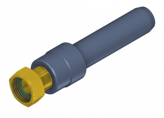 Муфта-переходник на резьбу канализационная бесшумная Poloplast POLO-KAL NG DN 50 x 1 1/2" ВР P1737