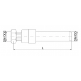 Муфта-переходник на резьбу канализационная бесшумная Poloplast POLO-KAL NG DN 50 x 1 1/2" ВР P1737