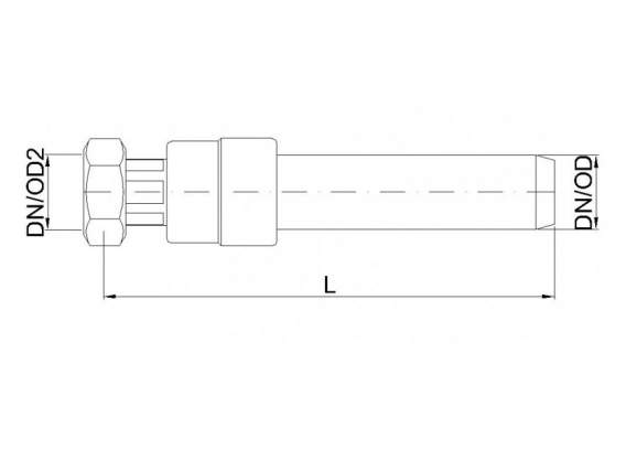 Муфта-переходник на резьбу канализационная бесшумная Poloplast POLO-KAL NG DN 50 x 1 1/2" ВР P1737