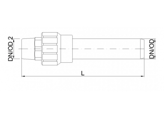 Муфта-переходник на резьбу канализационная бесшумная Poloplast POLO-KAL NG DN 50 x 1 1/2" НР P1736