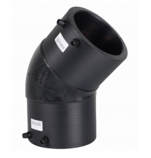 Отвод электросварной из ПНД ПЭ100 Tega 140 мм. SDR 11 черный, 45° (Турция) 1819078
