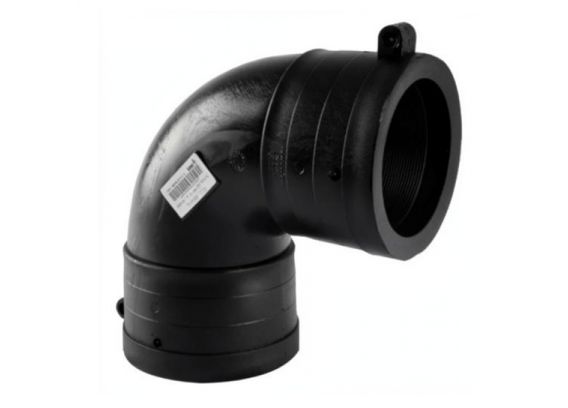 Отвод электросварной из ПНД ПЭ100 Tega 32 мм. SDR 11 черный, 90° (Турция) 1819011