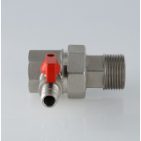 Сгон-отсекатель Valtec резьбовой, с дренажным краном 1" ВР x 1" НР VT.K20.1.05