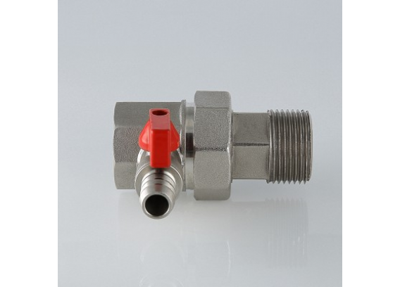 Сгон-отсекатель Valtec резьбовой, с дренажным краном 1" ВР x 1" НР VT.K20.1.05