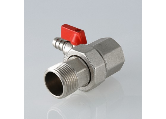 Сгон-отсекатель Valtec резьбовой, с дренажным краном 1" ВР x 1" НР VT.K20.1.05