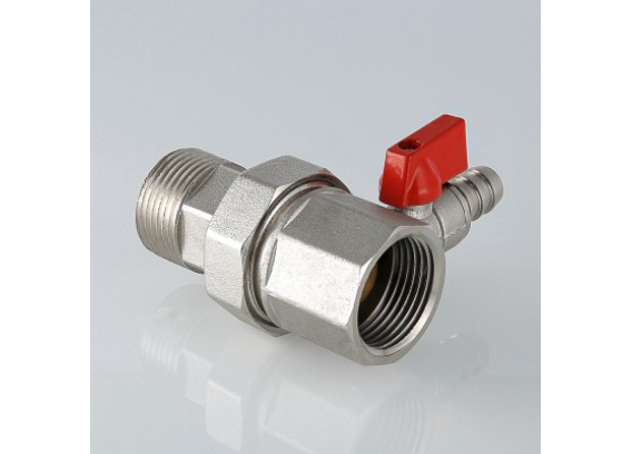 Сгон-отсекатель Valtec резьбовой, с дренажным краном 1" ВР x 1" НР VT.K20.1.05