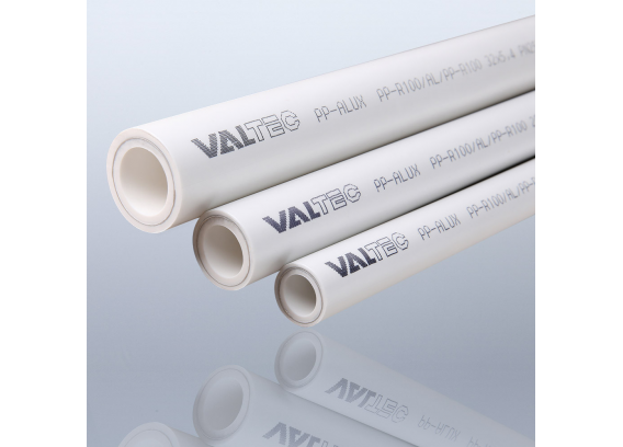 Труба полипропиленовая Valtec PPR-ALUX армированная алюминием, отрезок 4 метра, 75 мм. x 12,5 мм. VTp.700.AL25.75