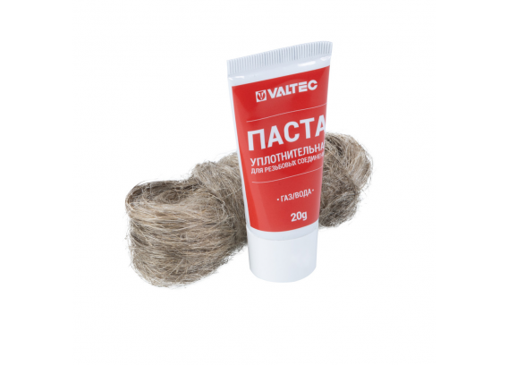 Комплект монтажный Valtec с сантехническим льном и герметизирующей пастой (20 г) VT.M.K.01