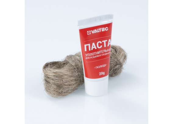Комплект монтажный Valtec с сантехническим льном и герметизирующей пастой (20 г) VT.M.K.01