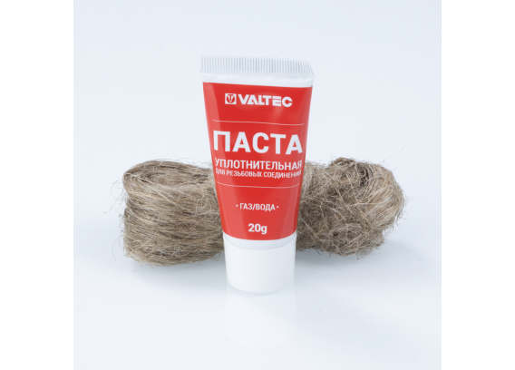 Комплект монтажный Valtec с сантехническим льном и герметизирующей пастой (20 г) VT.M.K.01