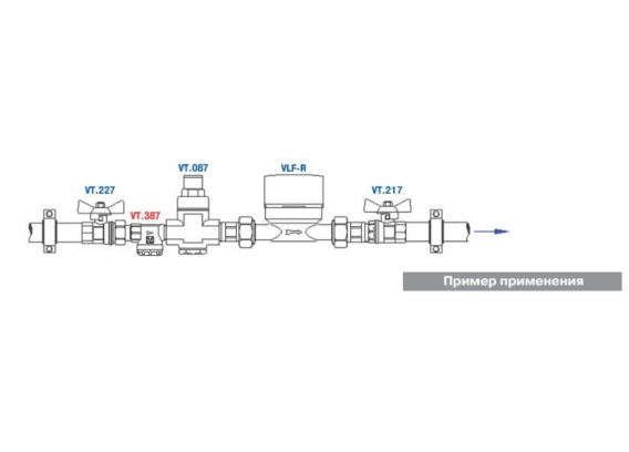 Фильтр грубой очистки Valtec с внутренней и наружной резьбой, прямой, из никелированной латуни 1/2" VT.387.N.04