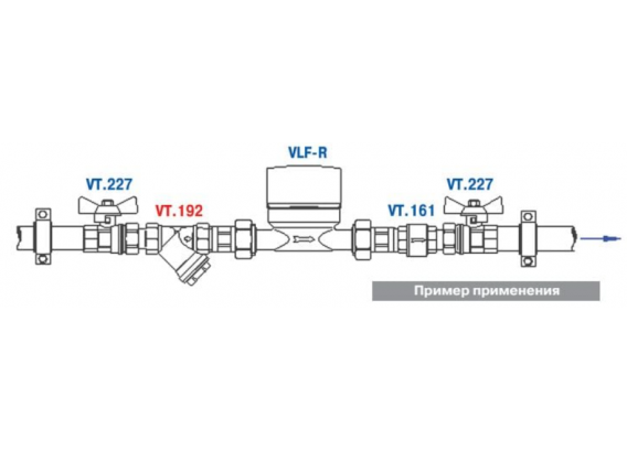 Фильтр грубой очистки Valtec косой, с внутренней резьбой, из никелированной латуни 1/2" VT.192.N.04