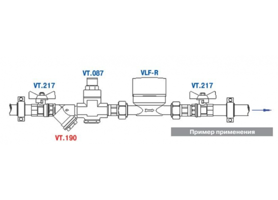 Фильтр грубой очистки Valtec косой, с наружной резьбой, из никелированной латуни 1/2" VT.190.N.04