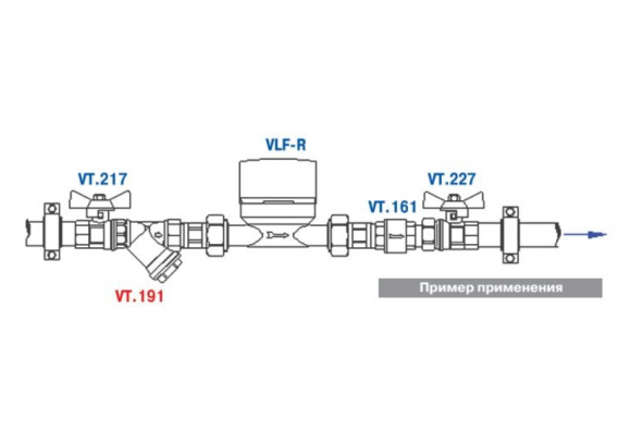 Фильтр грубой очистки Valtec косой, с внутренней и наружной резьбой, из никелированной латуни 1/2" VT.191.N.04