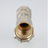Фильтр грубой очистки Valtec косой, с заглушкой, из никелированной латуни 1/2" VT.193.N.04