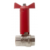 Кран шаровой латунный Valtec 1/2 х 1/2 ВР ручка бабочка, с удлиненным штоком (VT.250.N.04)