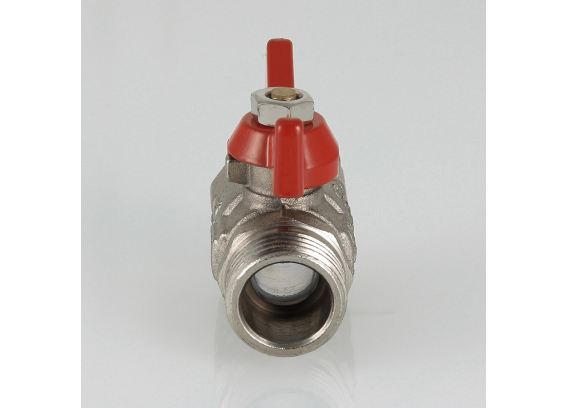 Кран шаровой латунный Valtec Compact 3/4 ВР x 3/4 НР ручка бабочка VT.093.N.05