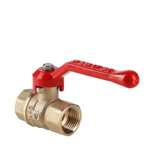 Кран шаровой латунный Valtec Стандарт 1/2 ВР ручка рычаг VT.120.GN.04