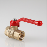 Кран шаровой латунный Valtec Стандарт 1/2 ВР ручка рычаг VT.120.GN.04