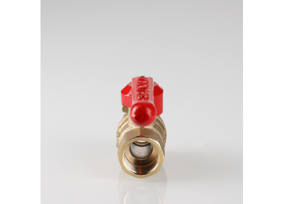 Кран шаровой латунный Valtec Стандарт 1/2 ВР ручка рычаг VT.120.GN.04