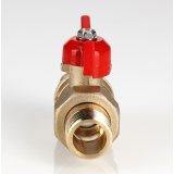 Кран шаровой латунный Valtec Стандарт 3/4 ВР x 3/4 НР ручка бабочка, с полусгоном VT.127.GN.05