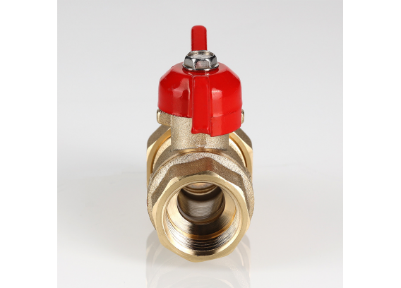 Кран шаровой латунный Valtec Стандарт 3/4 ВР x 3/4 НР ручка бабочка, с полусгоном VT.127.GN.05