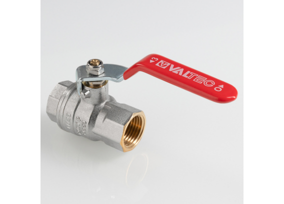 Кран шаровой латунный Valtec ГОСТ 1/2 ВР ручка рычаг VT.414.N.04
